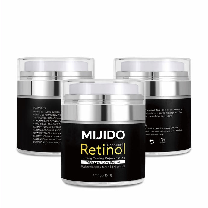 MIJIDO 2.5% Hyaluronic Acid Moisturizing Cream Anti-Aging Wrinkle Vitamin E Collagen Moisturizing Smoothing Whitening