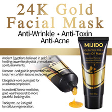 Load image into Gallery viewer, MIJIDO 24K Gold Face Mask Anti-Aging Anti-Wrinkle Shrink Pores Hemorrhoids Removal Blackhead Removal