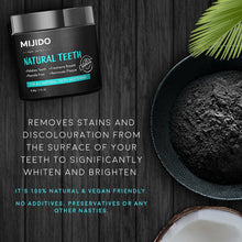 Load image into Gallery viewer, MIJIDO Tooth Whitening Natural Activated Coconut Charcoal Tooth Whitening Charcoal Powder  Tartar Removal