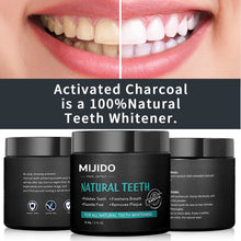 Load image into Gallery viewer, MIJIDO Tooth Whitening Natural Activated Coconut Charcoal Tooth Whitening Charcoal Powder  Tartar Removal